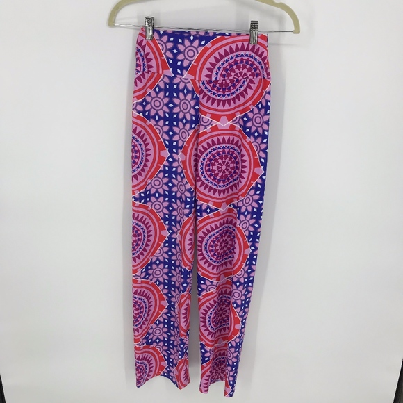 Pink and Blue Stretch GoGo Pants - Picture 1 of 6